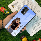 Mobile Girl Glass Case Cover For Realme/Narzo - ShopOnCliQ