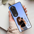 Mobile Girl Glass Case For Vivo - ShopOnCliQ