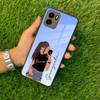 Mobile Girl Glass Case For Vivo - ShopOnCliQ