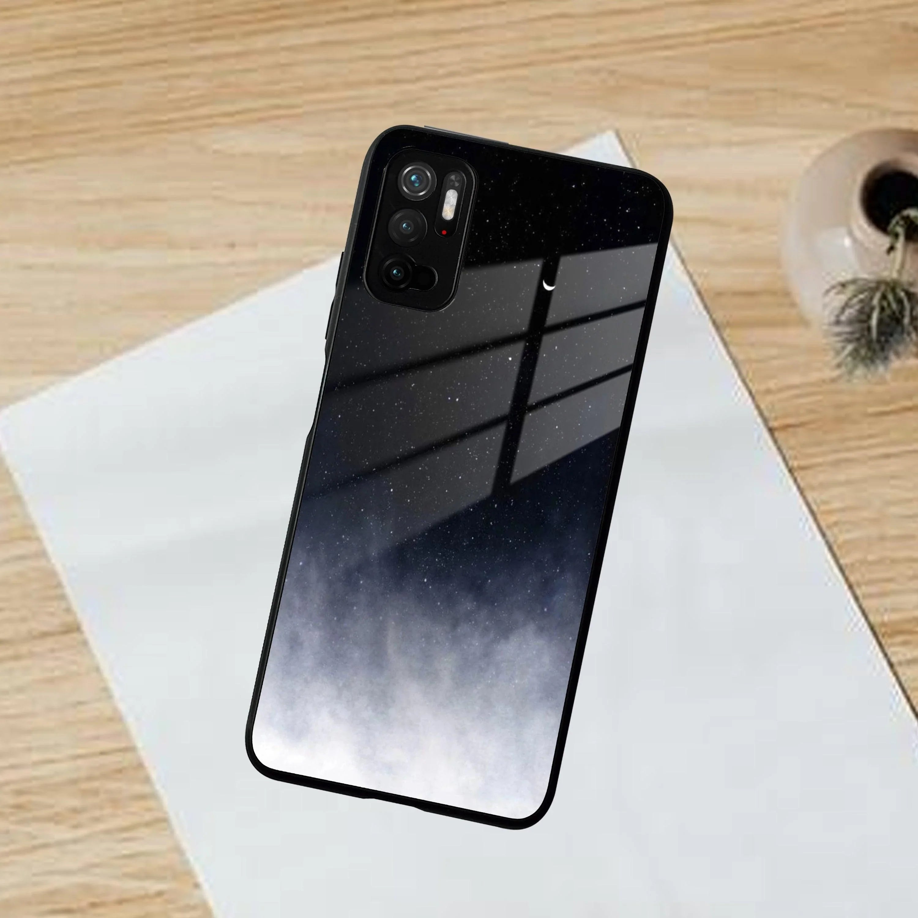 Moon Galaxy Glass Phone Case For Poco - ShopOnCliQ