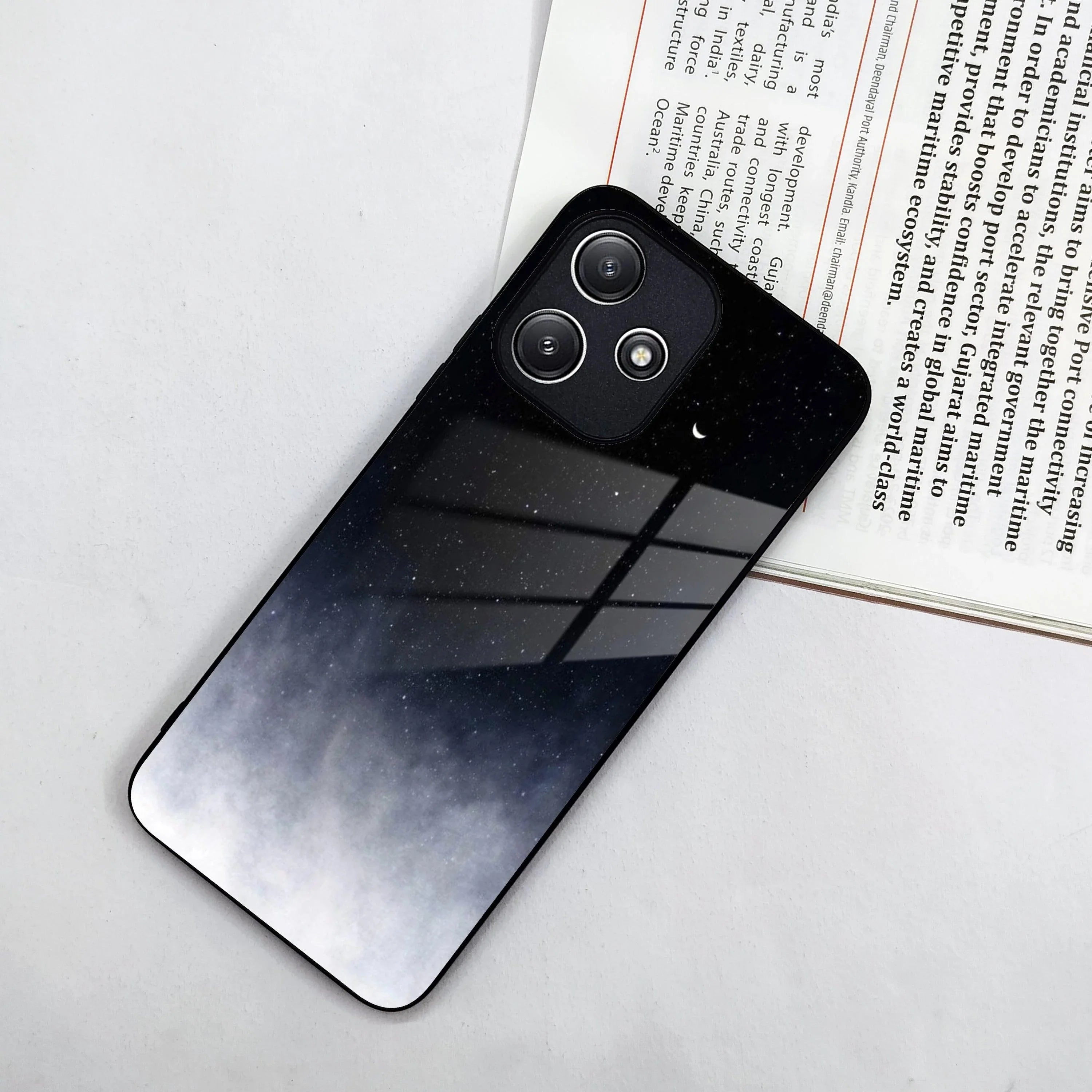 Moon Galaxy Glass Phone Case For Poco - ShopOnCliQ