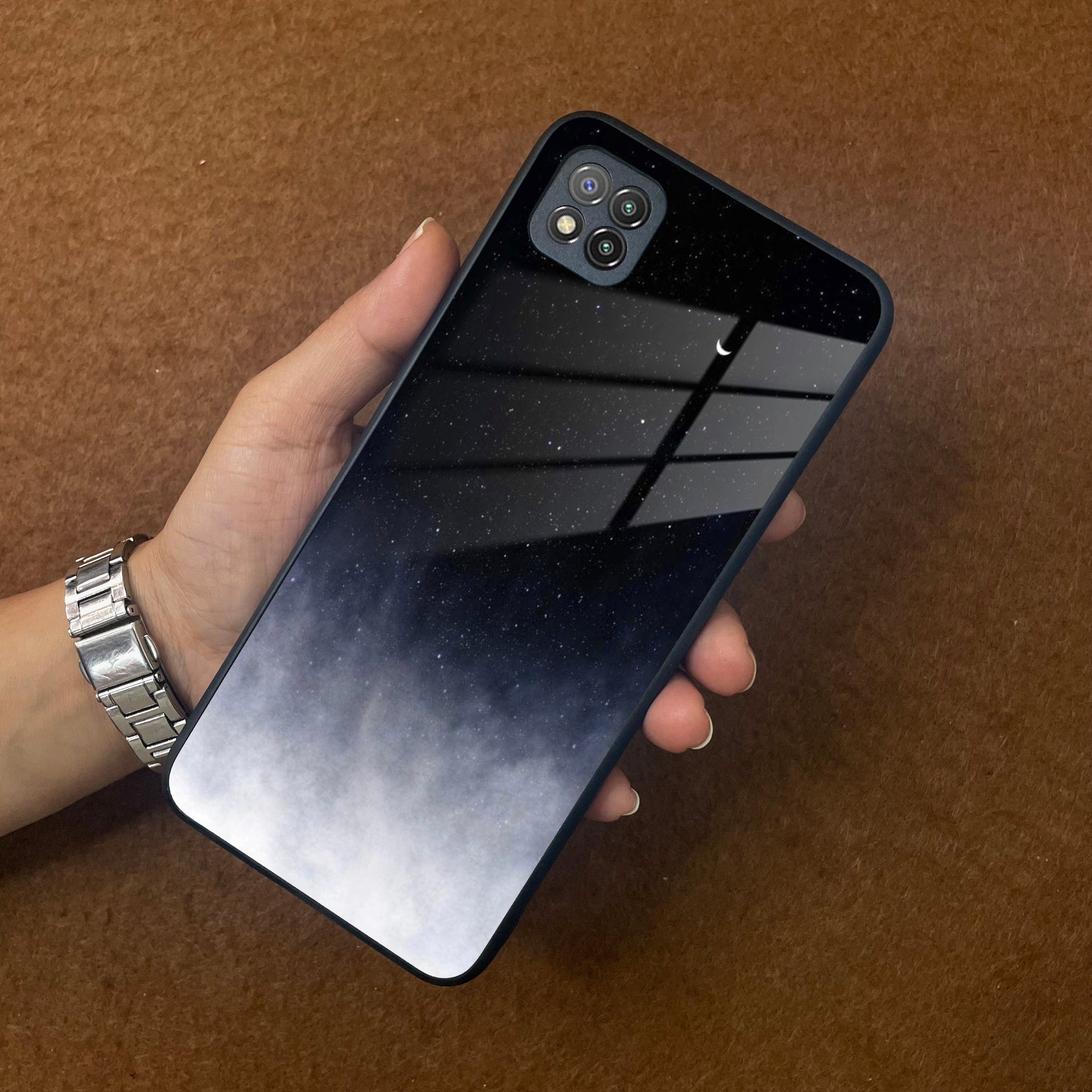 Moon Galaxy Glass Phone Case For Poco ShopOnCliQ