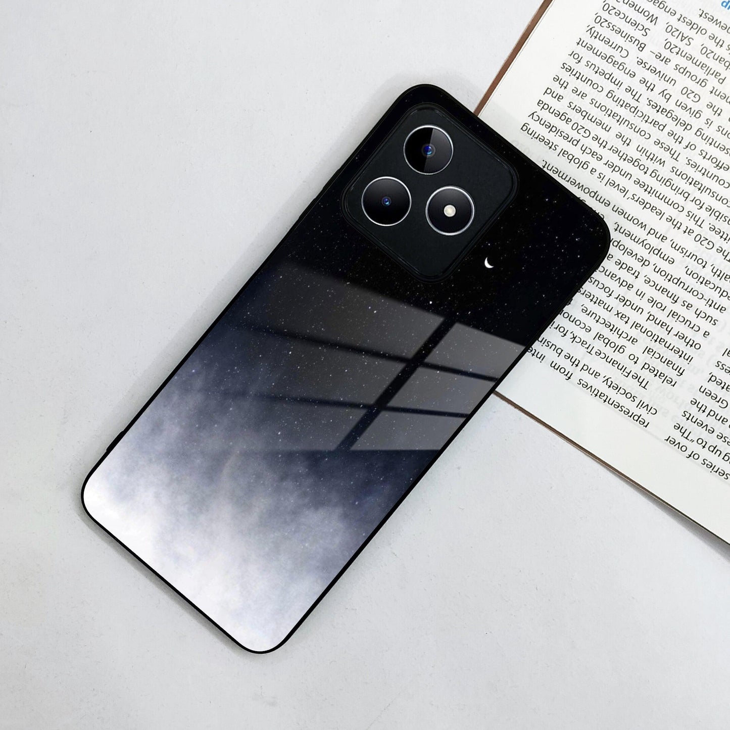 Moon Galaxy Glass Phone Case For Realme/Narzo
