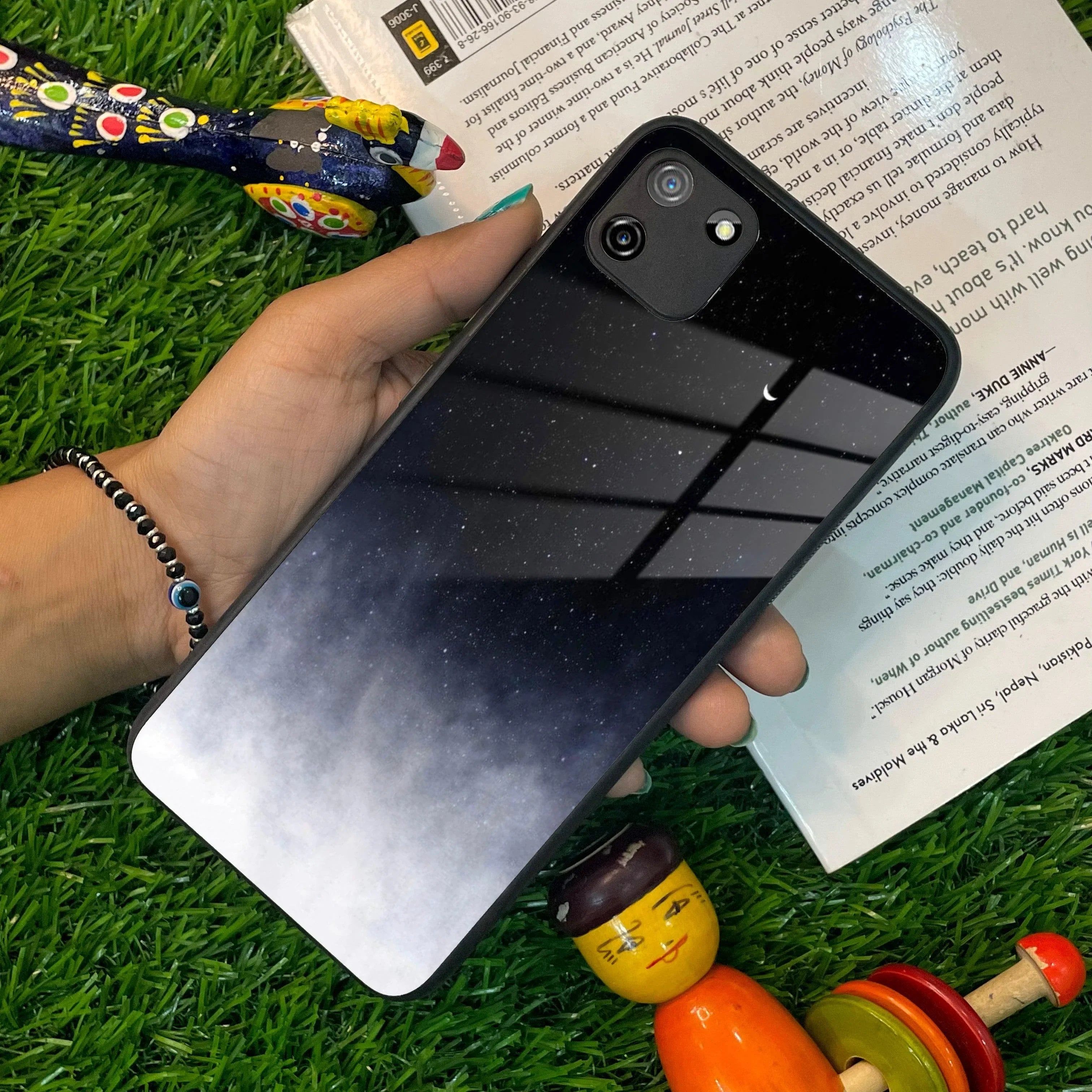 Moon Galaxy Glass Phone Case For Realme/Narzo - ShopOnCliQ