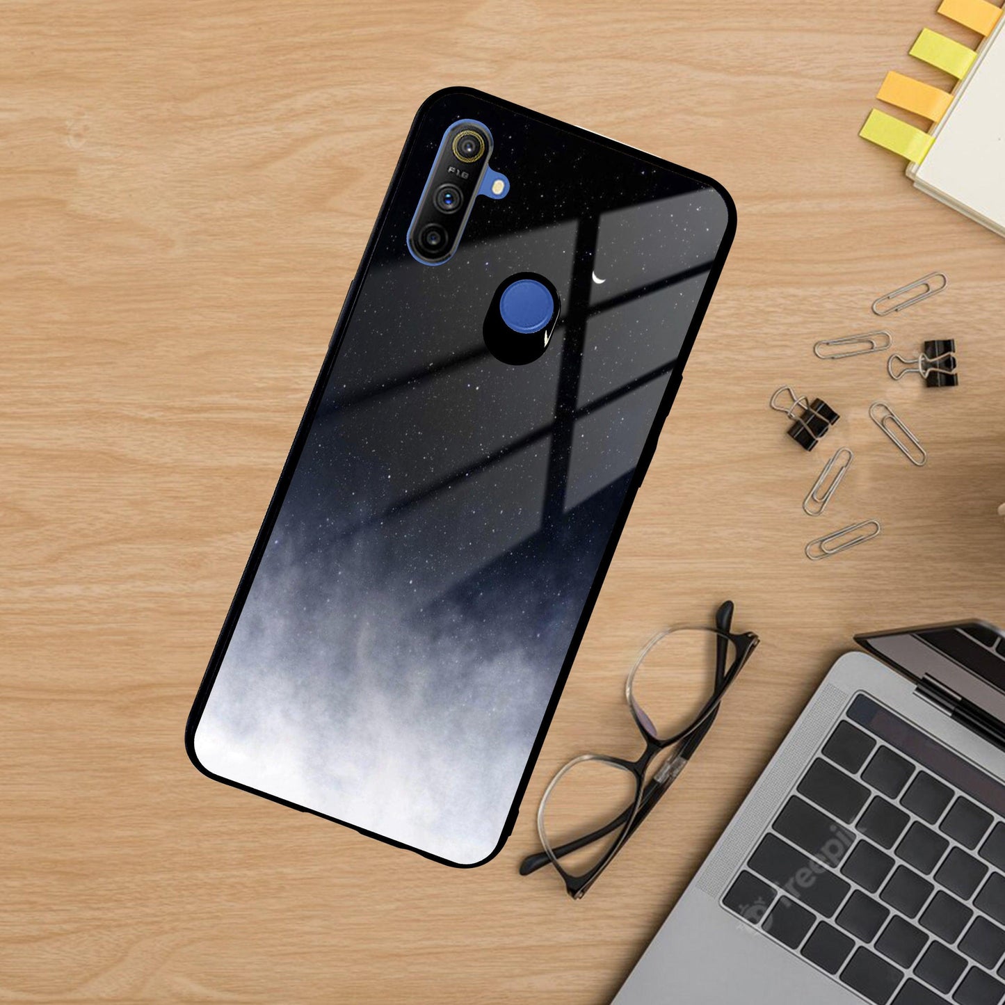 Moon Galaxy Glass Phone Case For Realme/Narzo