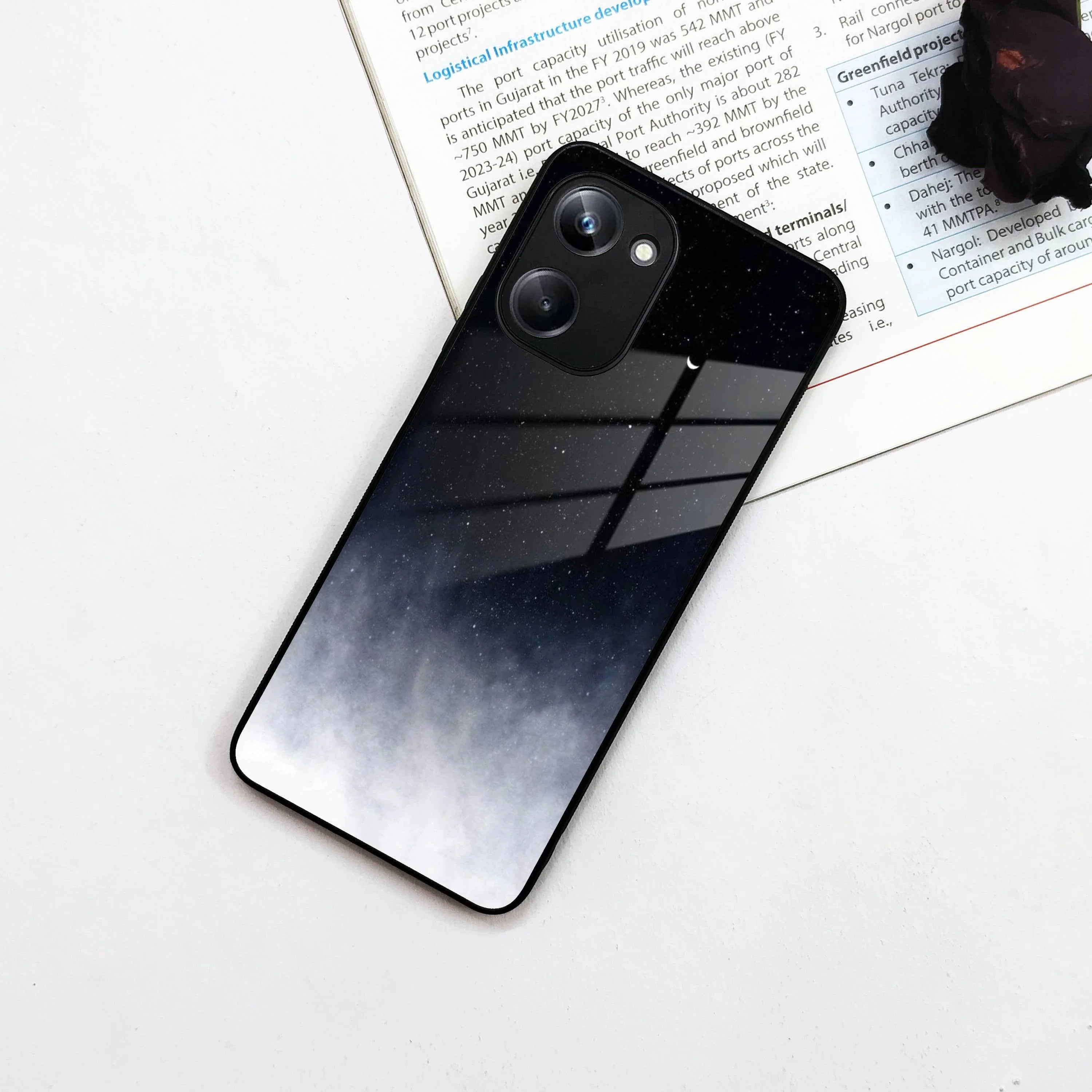 Moon Galaxy Glass Phone Case For Realme/Narzo - ShopOnCliQ