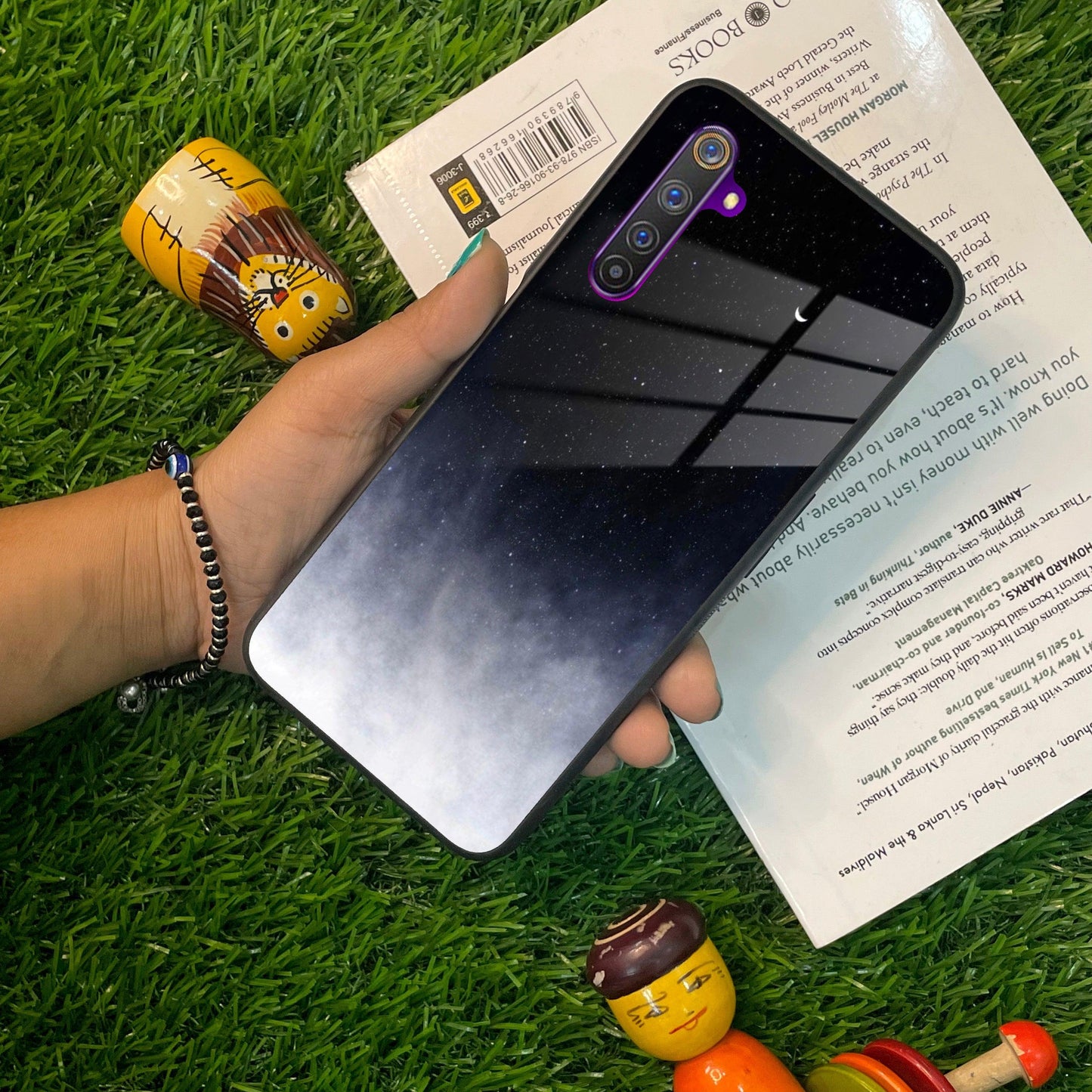 Moon Galaxy Glass Phone Case For Realme/Narzo