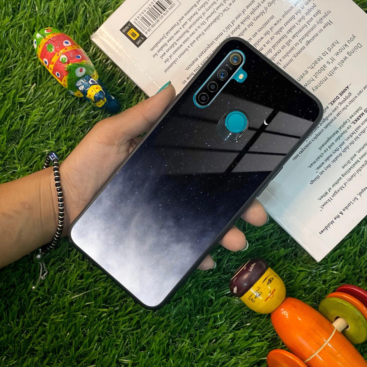 Moon Galaxy Glass Phone Case For Realme/Narzo