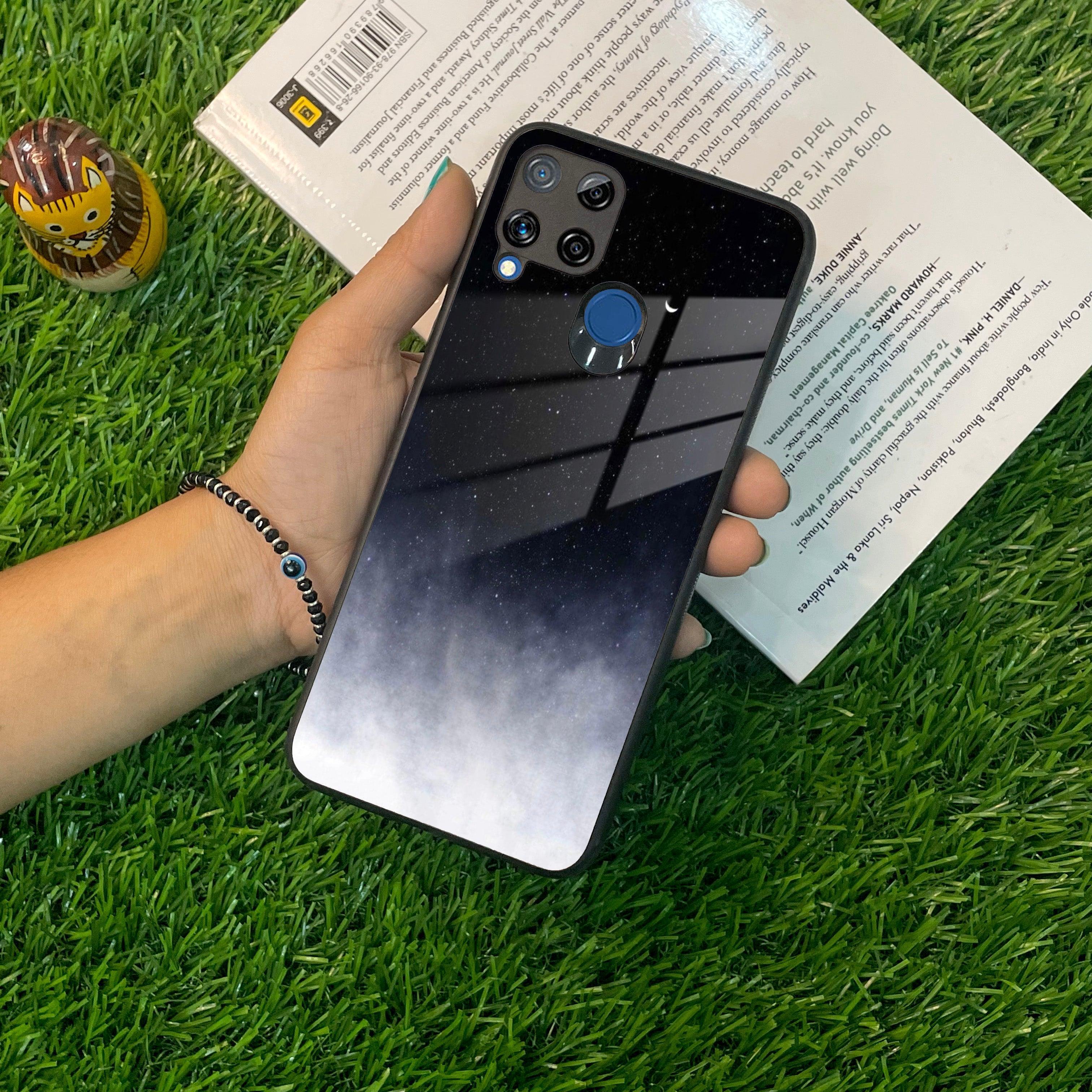 Moon Galaxy Glass Phone Case For Realme/Narzo - ShopOnCliQ
