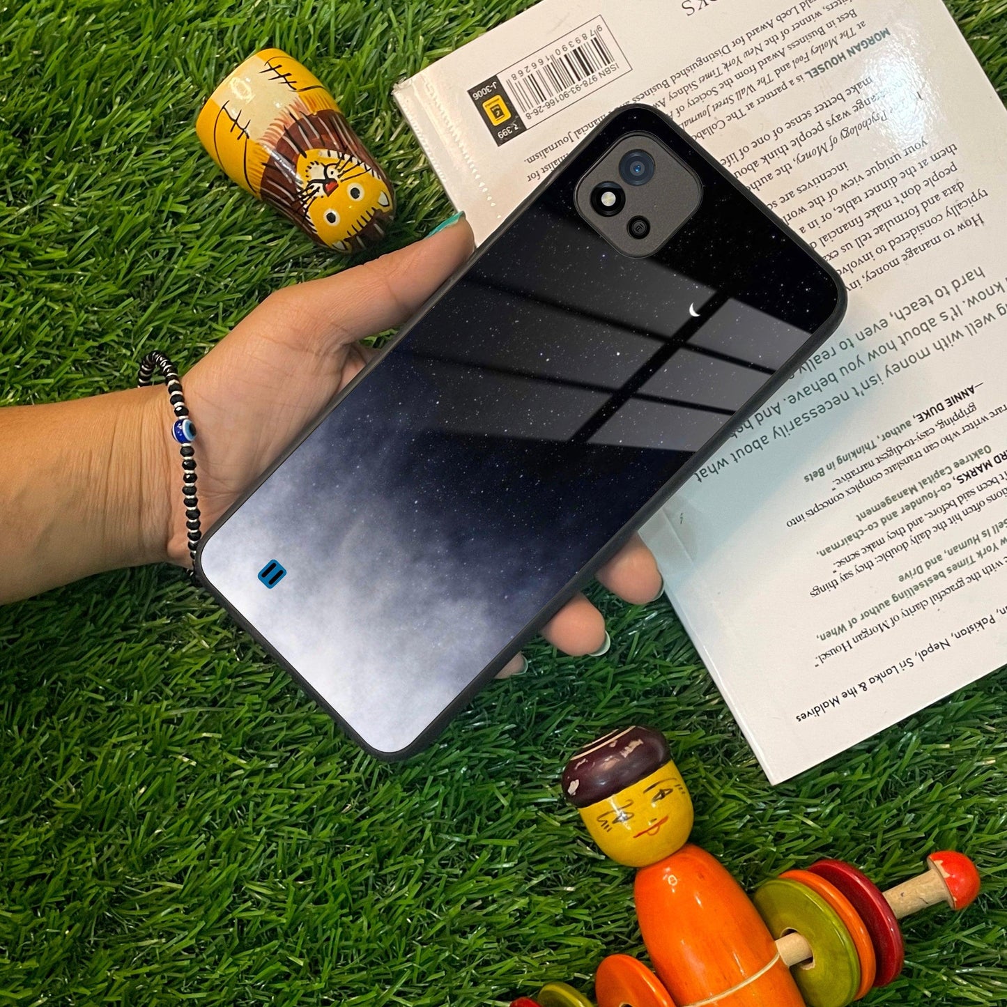 Moon Galaxy Glass Phone Case For Realme/Narzo