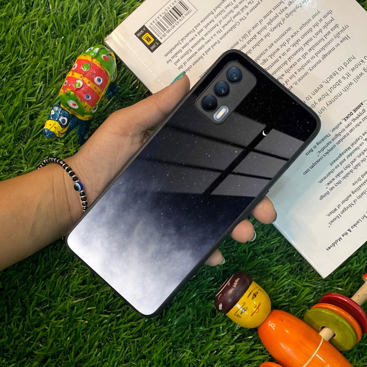 Moon Galaxy Glass Phone Case For Realme/Narzo