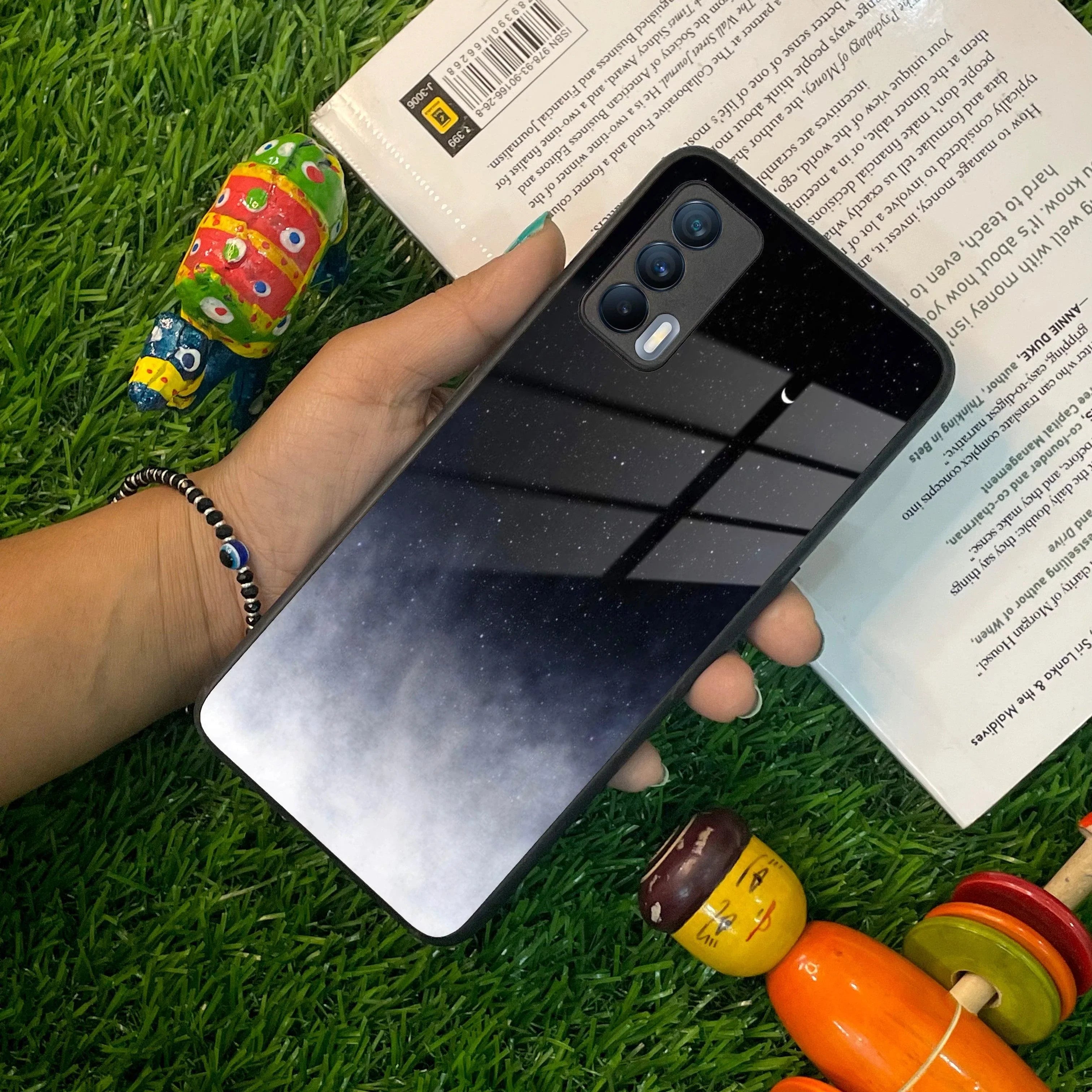 Moon Galaxy Glass Phone Case For Realme/Narzo - ShopOnCliQ