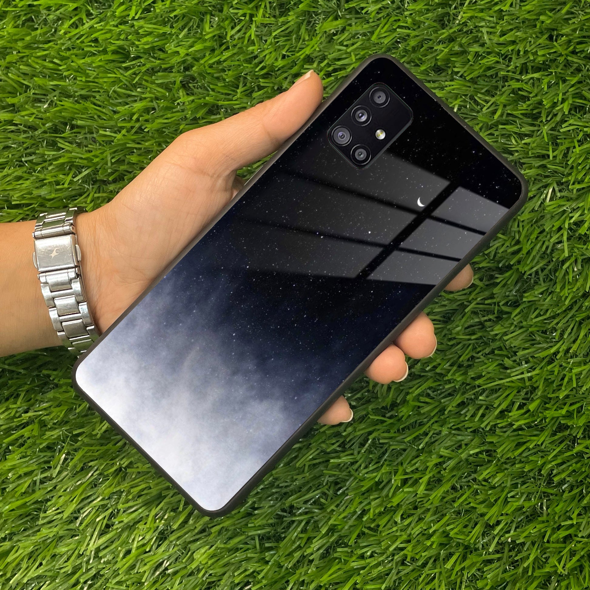 Moon Galaxy Glass Phone Case For Samsung ShopOnCliQ