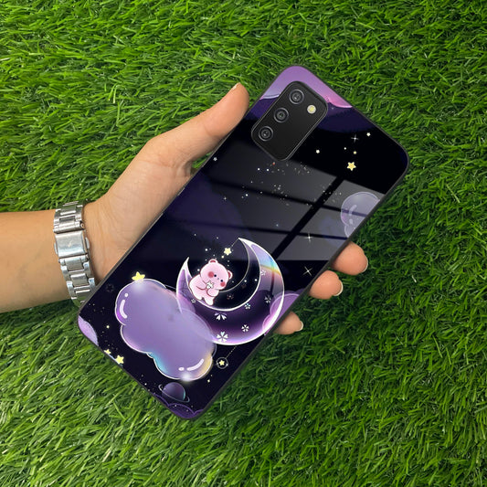 Sky Panda Design Glass Phone Case Cover For Samsung