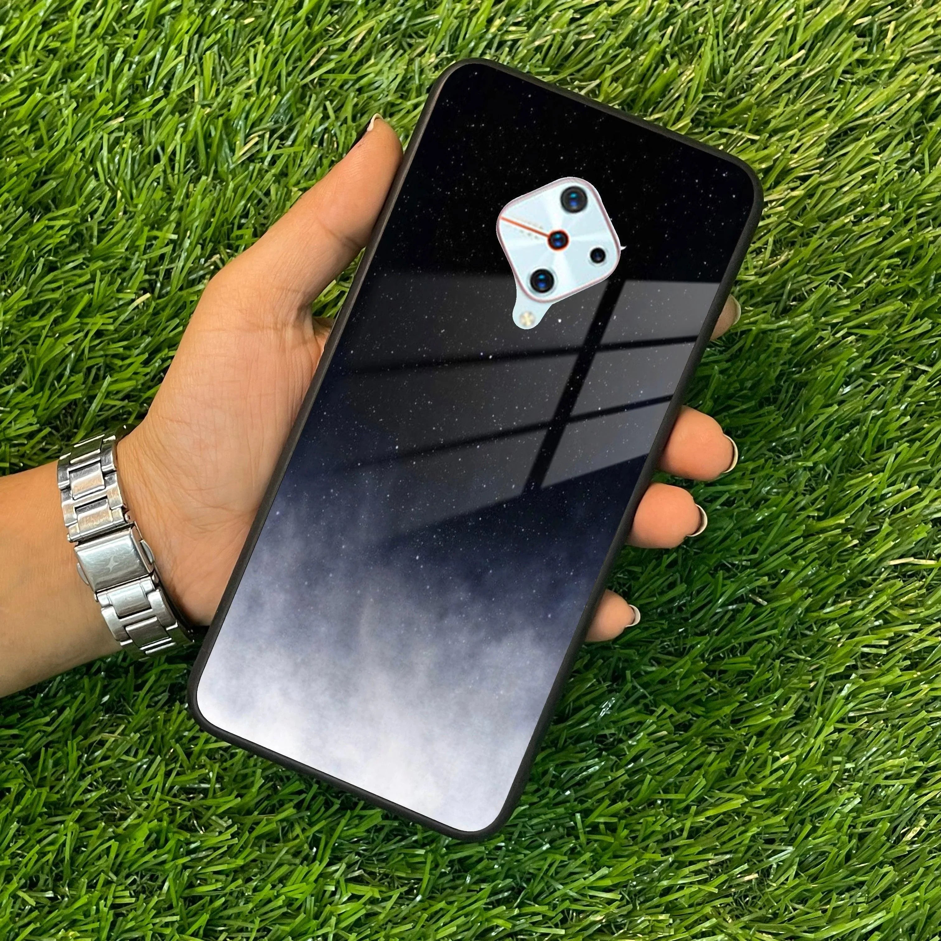 Moon Galaxy Glass Phone Case For Vivo - ShopOnCliQ