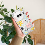 Multi Floral Customize Transparent Silicon Case For Nothing - ShopOnCliQ