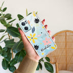 Multi Floral Customize Transparent Silicon Case For OnePlus Nord CE 2 5G