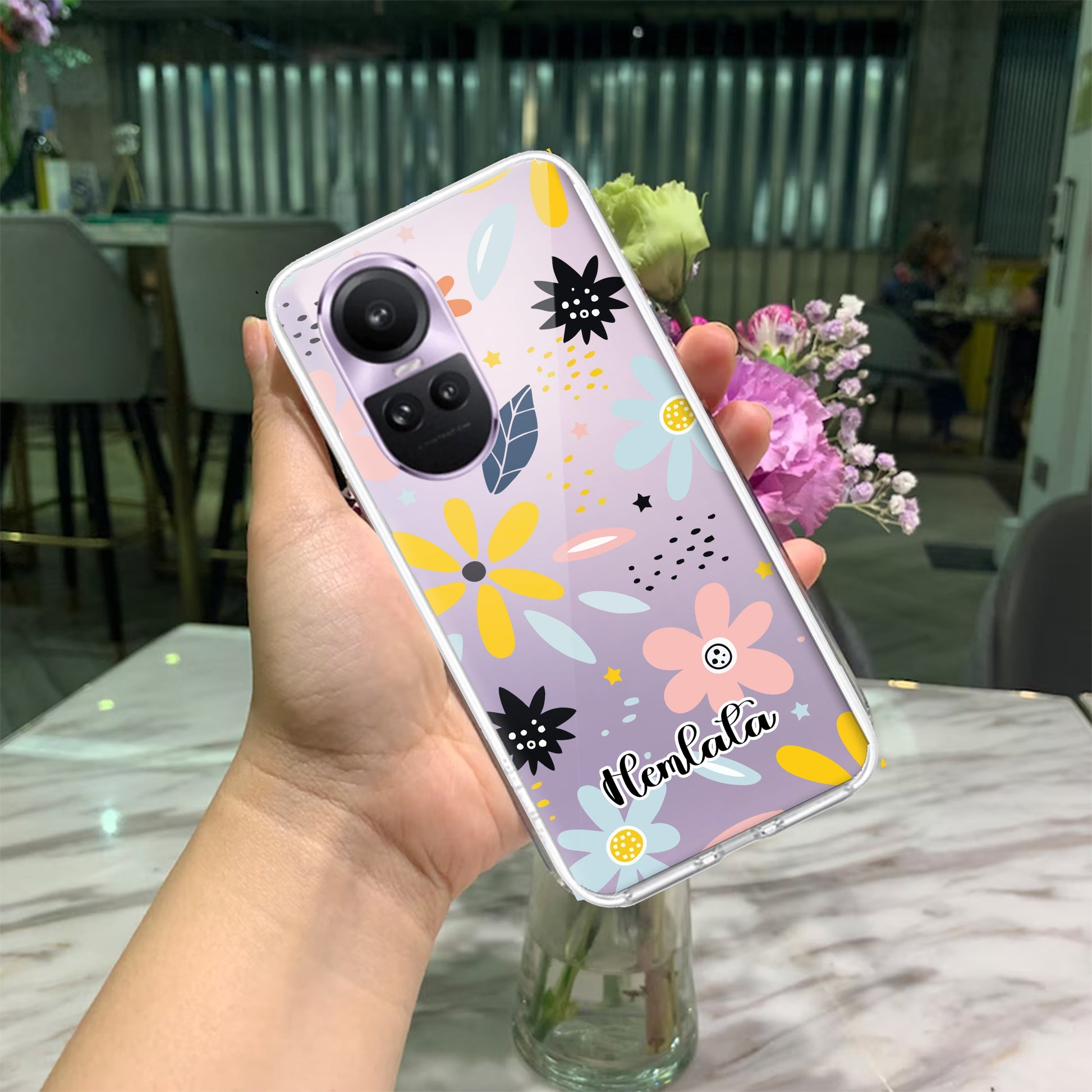 Multi Floral Customize Transparent Silicon Case For Oppo ShopOnCliQ