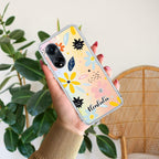 Multi Floral Customize Anti Yellow Case For Oppo Reno 8T 5G