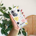 Multi Floral Customize Anti Yellow Case For Oppo Reno 11 5G