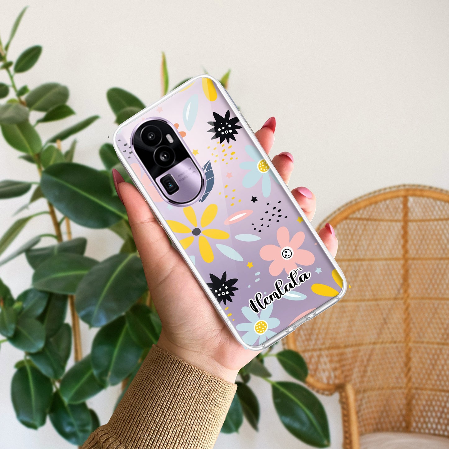 Multi Floral Customize Transparent Silicon Case For Oppo ShopOnCliQ