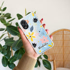 Multi Floral Customize Anti Yellow Case For Oppo F17