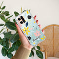 Multi Floral Customize Anti Yellow Case For Oppo F21 Pro (4G)