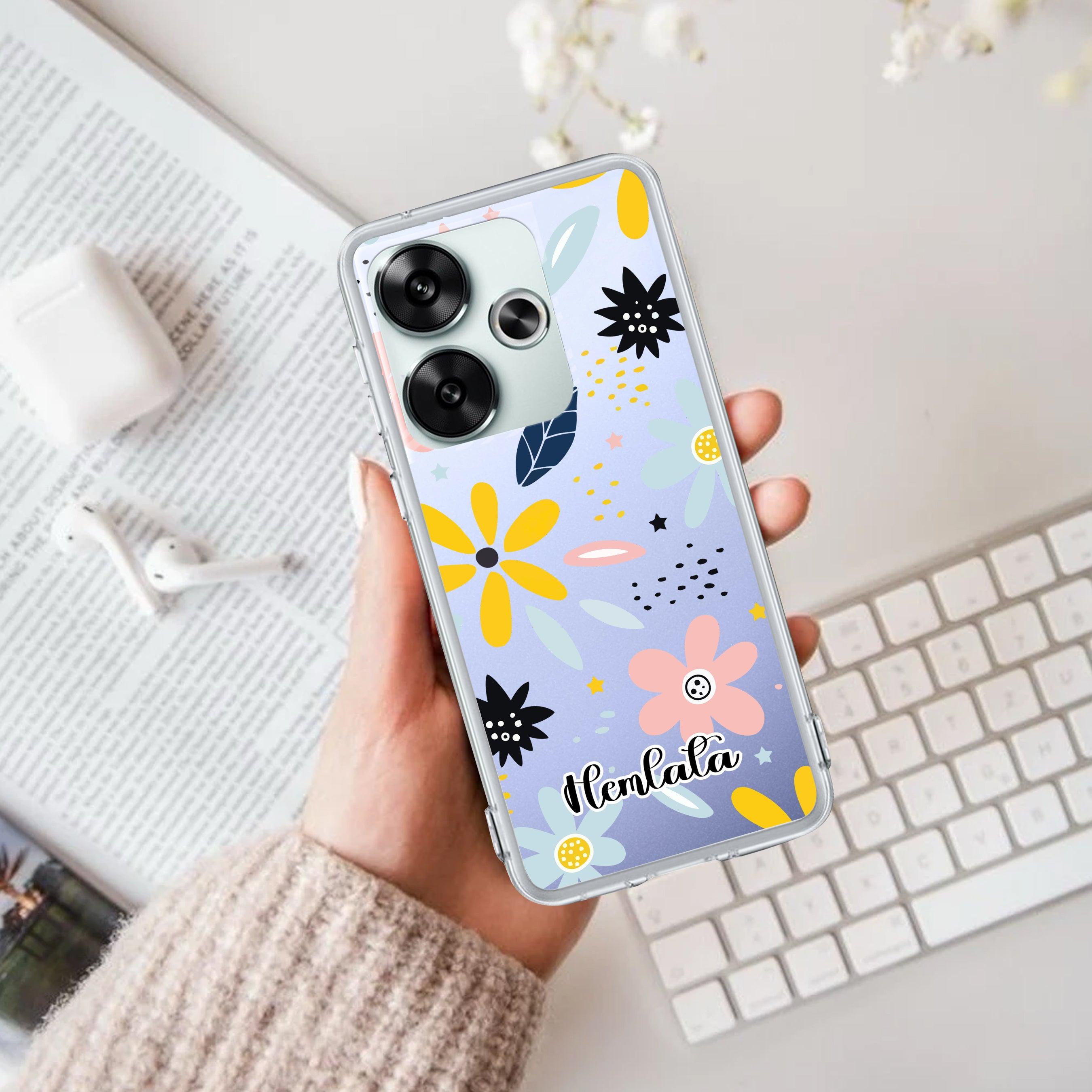 Multi Floral Customize Transparent Silicon Case For Poco - ShopOnCliQ
