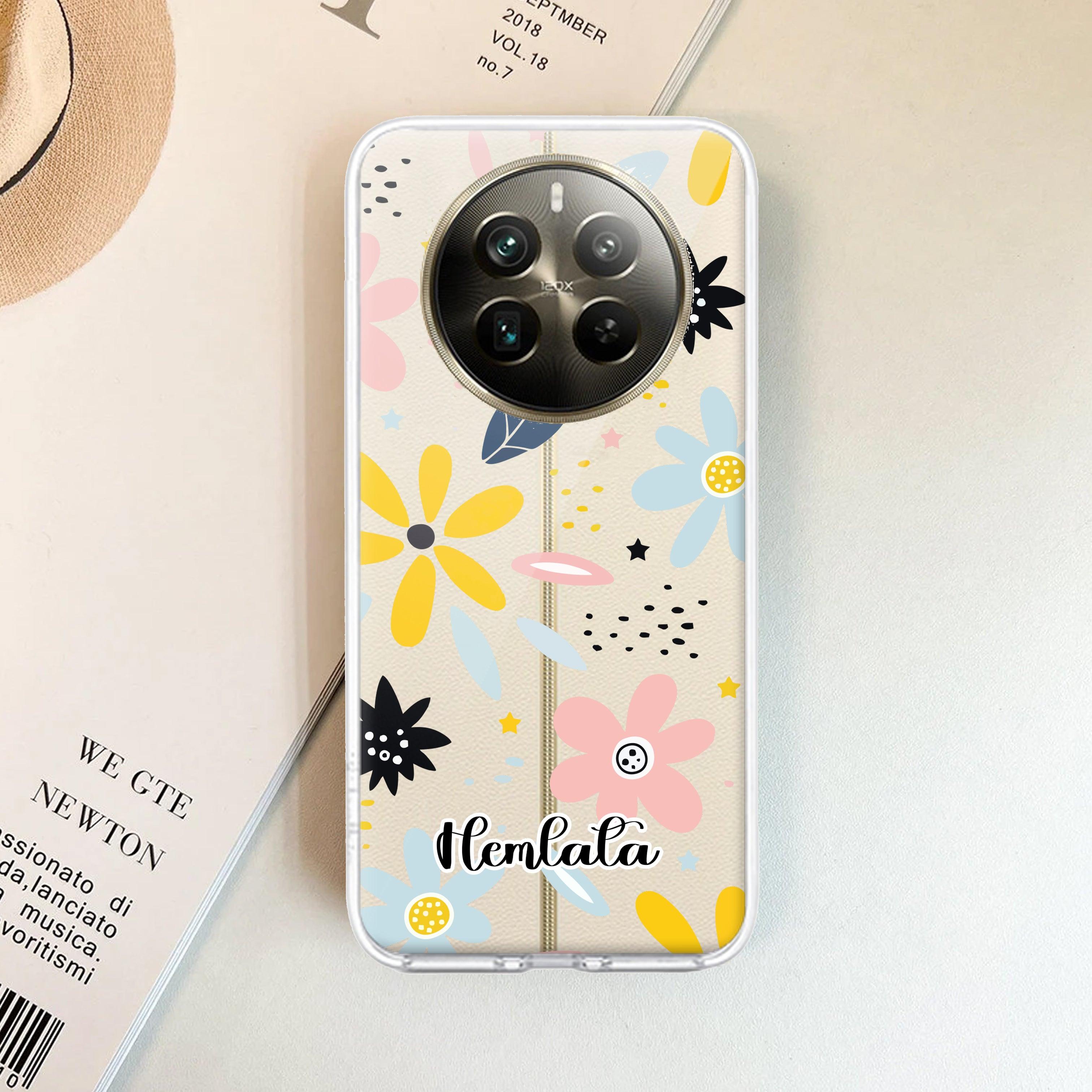 Multi Floral Customize Transparent Silicon Case For Realme/Narzo - ShopOnCliQ