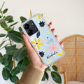 Multi Floral Customize Transparent Silicon Case For Redmi 13C 4G