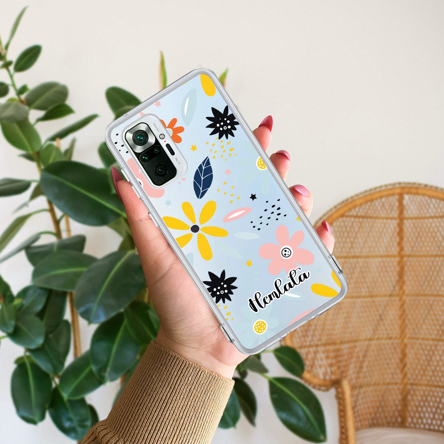 Multi Floral Customize Transparent Silicon Case For Redmi/Xiaomi - ShopOnCliQ