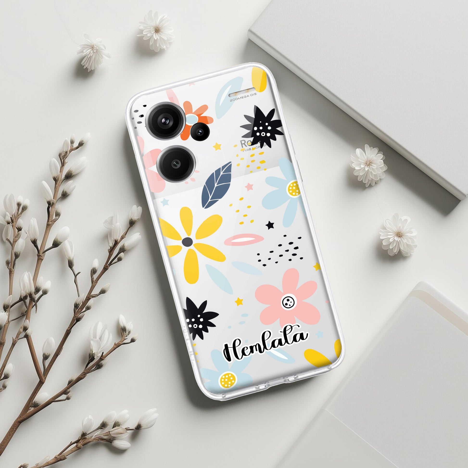 Multi Floral Customize Transparent Silicon Case For Redmi/Xiaomi - ShopOnCliQ