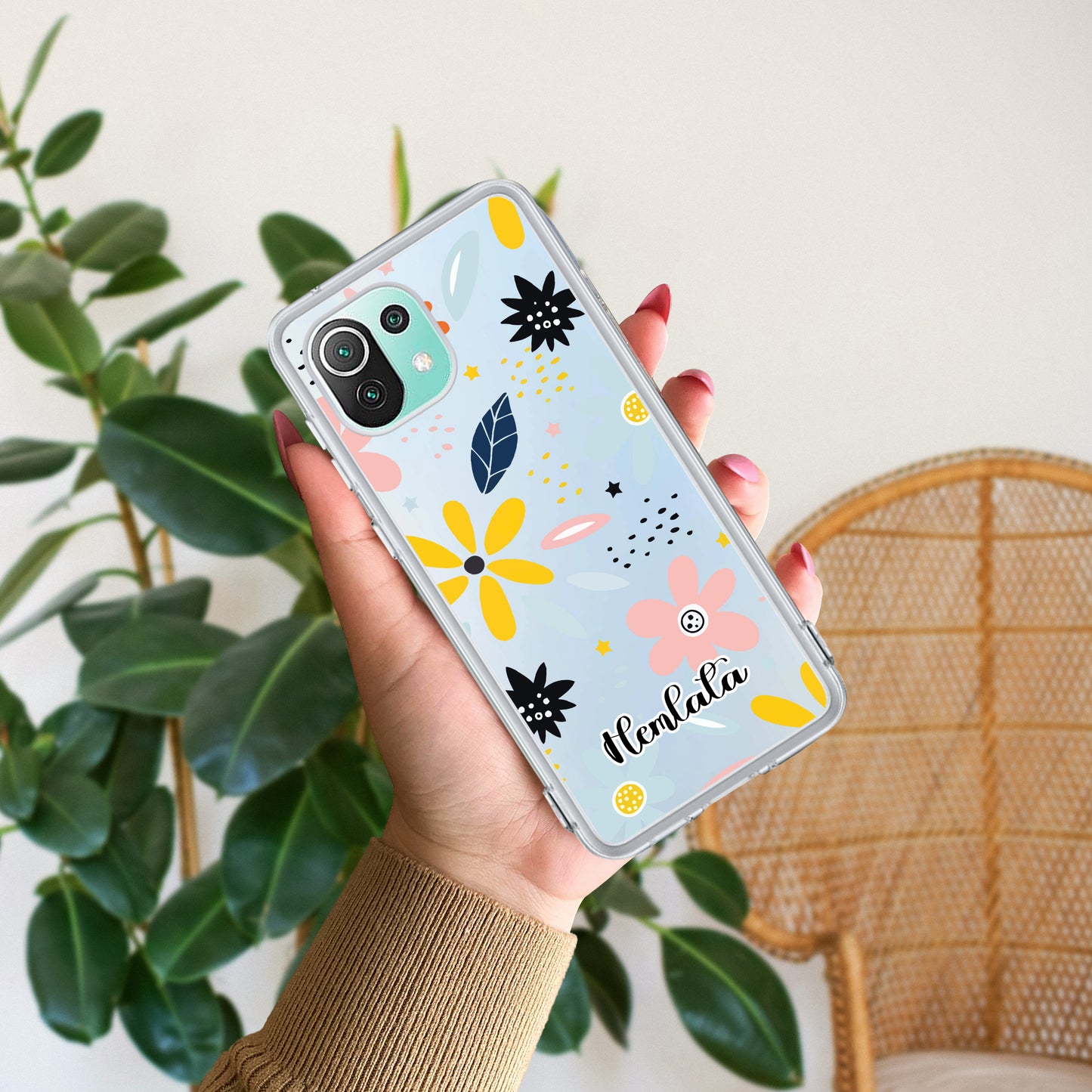 Multi Floral Customize Transparent Silicon Case For Redmi/Xiaomi - ShopOnCliQ