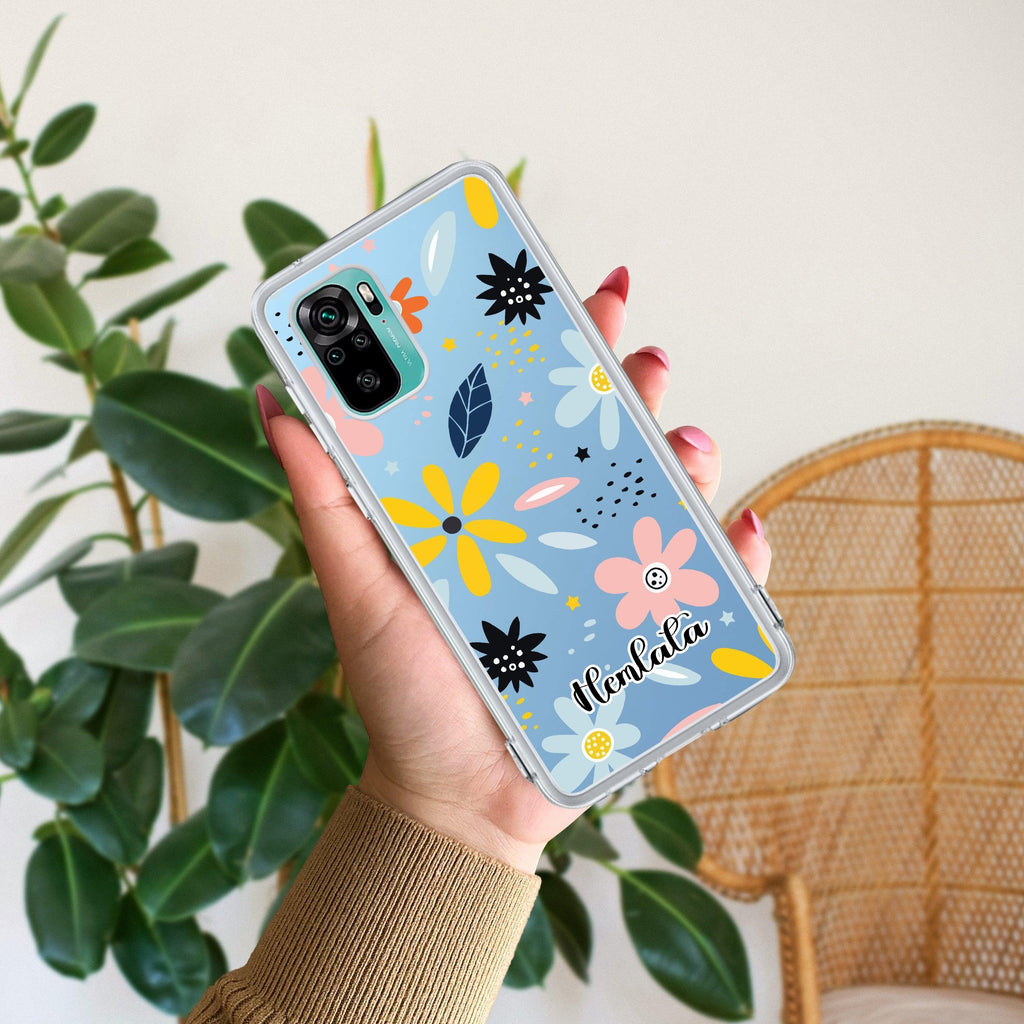 Multi Floral Customize Transparent Silicon Case For Redmi Note 11 Pro / Redmi Note 11 Pro Plus 5G