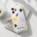 Multi Floral Customize Transparent Silicon Case For Redmi 12 5G