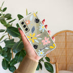 Multi Floral Customize Transparent Silicon Case For Samsung Galaxy A33