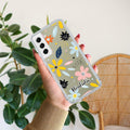 Multi Floral Customize Anti Yellow Case For Samsung Galaxy S22 Plus 5G