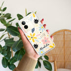 Multi Floral Customize Transparent Silicon Case For Vivo X200 Pro 5G