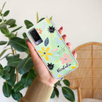 Multi Floral Customize Transparent Silicon Case For Vivo V23 5G