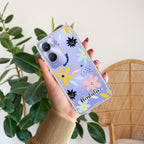 Multi Floral Customize Transparent Silicon Case For Vivo V30 5G