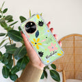 Multi Floral Customize Transparent Silicon Case For Vivo X90 Pro 5G