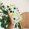 Multi Floral Customize Transparent Silicon Case For Vivo Y27 4G