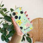 Multi Floral Customize Transparent Silicon Case For Vivo Y27 4G