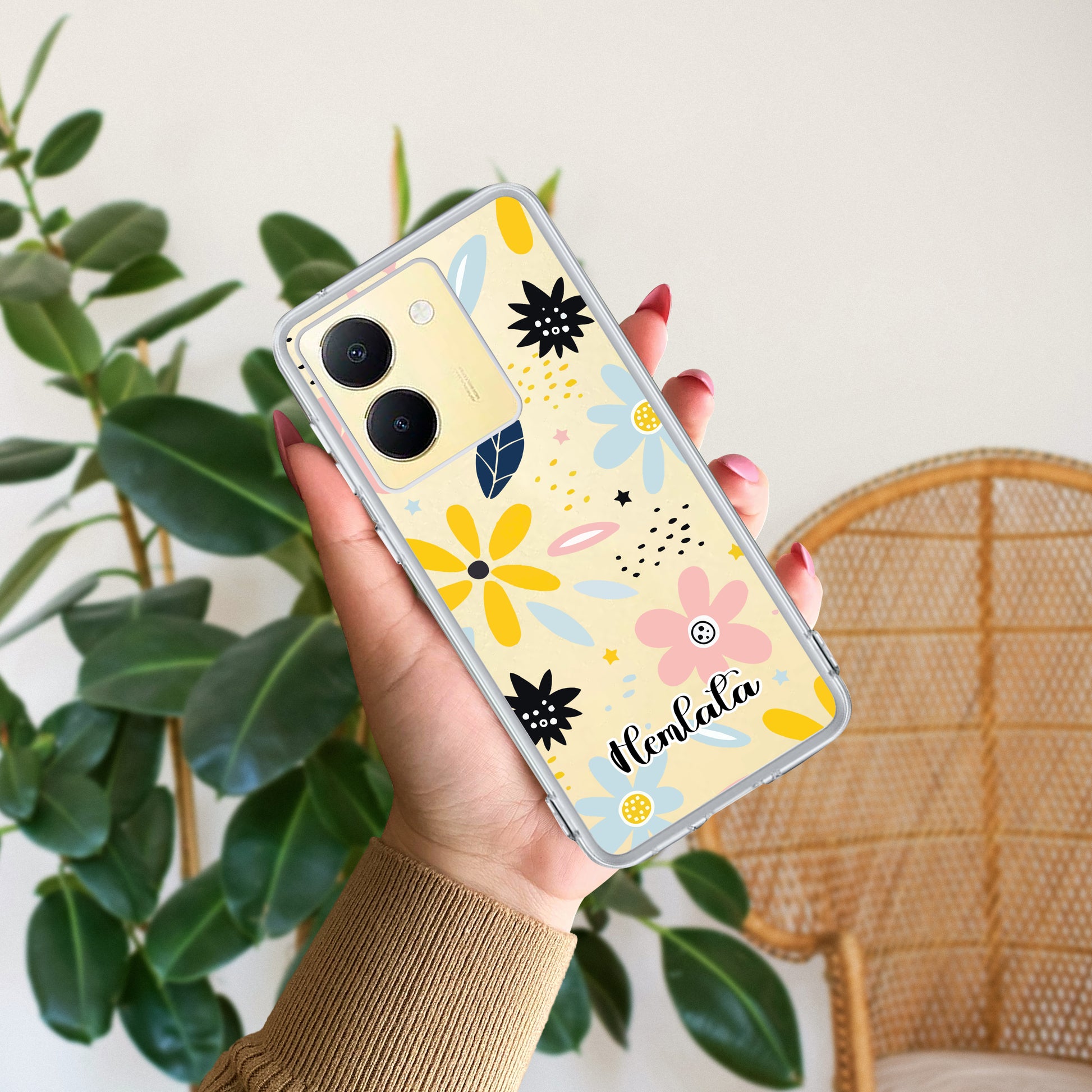 Multi Floral Customize Transparent Silicon Case For Vivo ShopOnCliQ