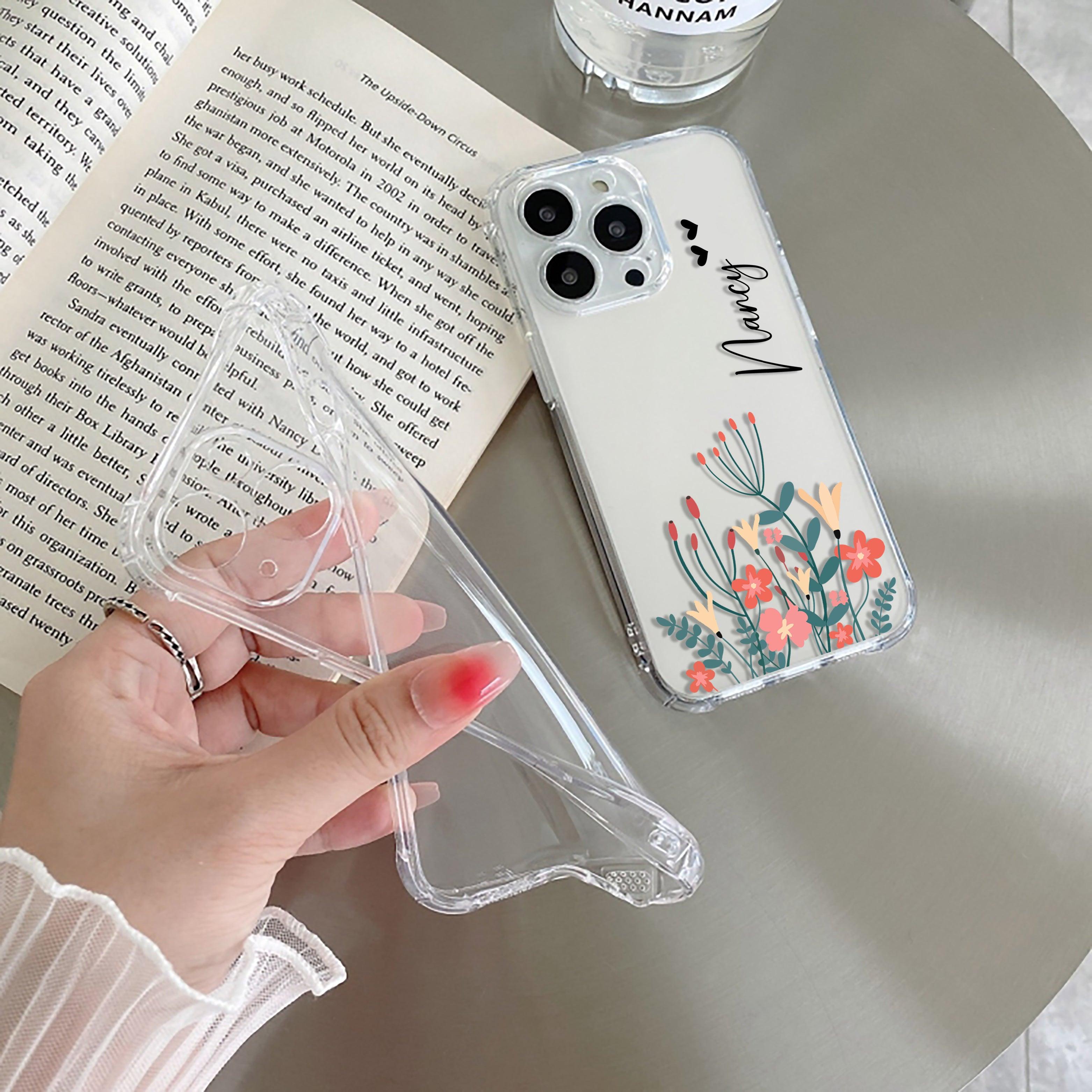 MultiColor Floral Customize Transparent Silicon Case For Nothing - ShopOnCliQ