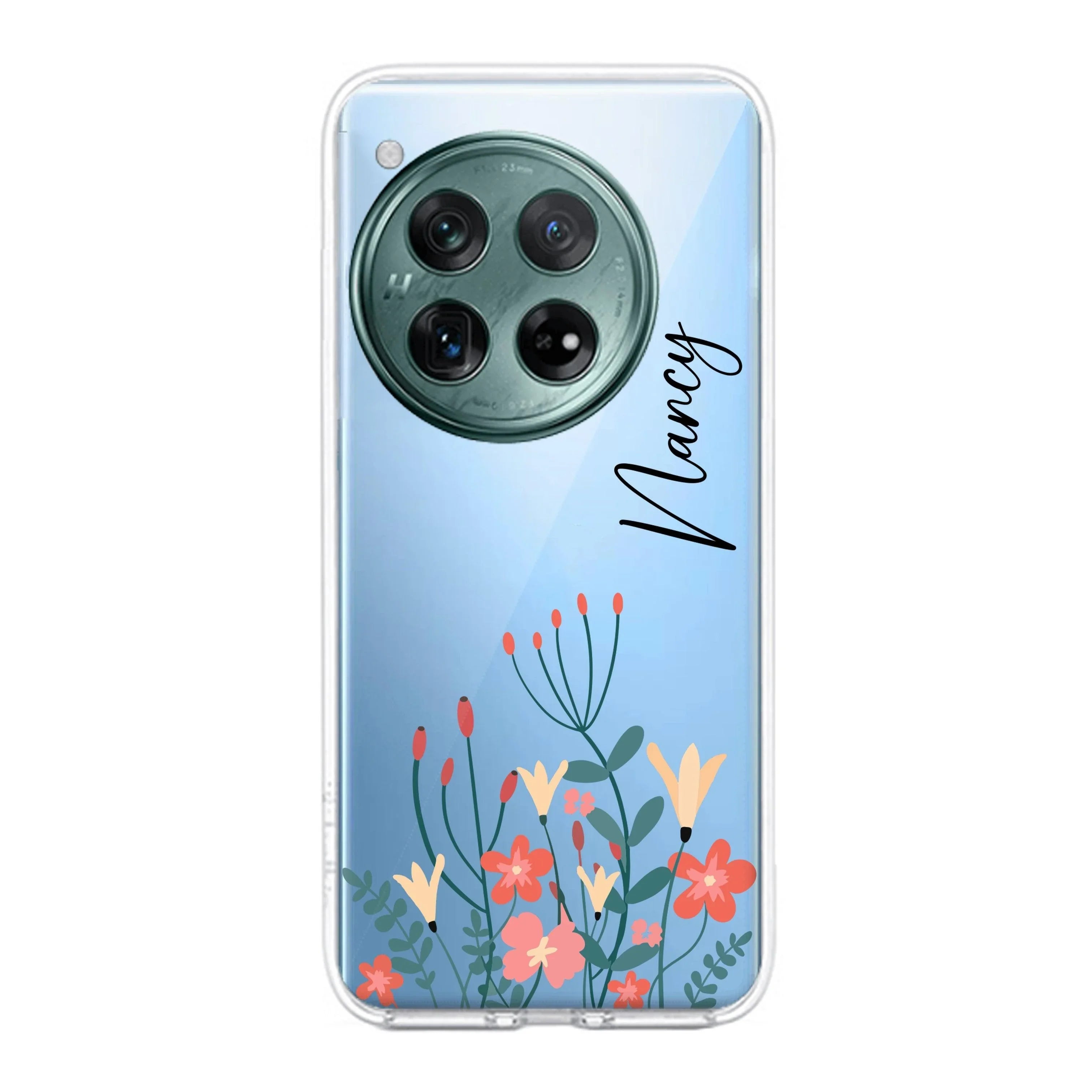 MultiColor Floral Customize Transparent Silicon Case For OnePlus - ShopOnCliQ