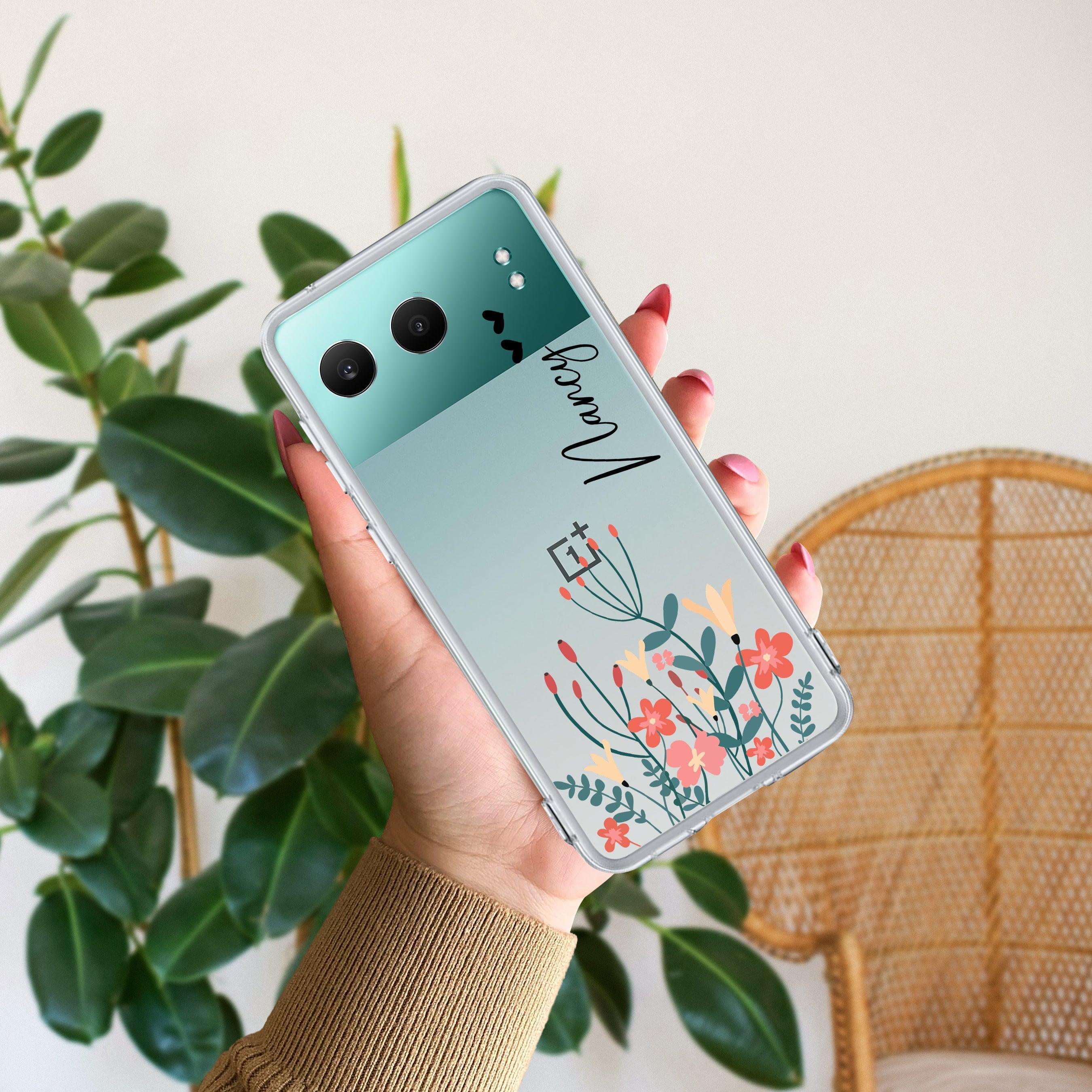 MultiColor Floral Customize Transparent Silicon Case For OnePlus - ShopOnCliQ