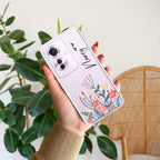 MultiColor Floral Customize Anti Yellow Case For Oppo F25 Pro 5G