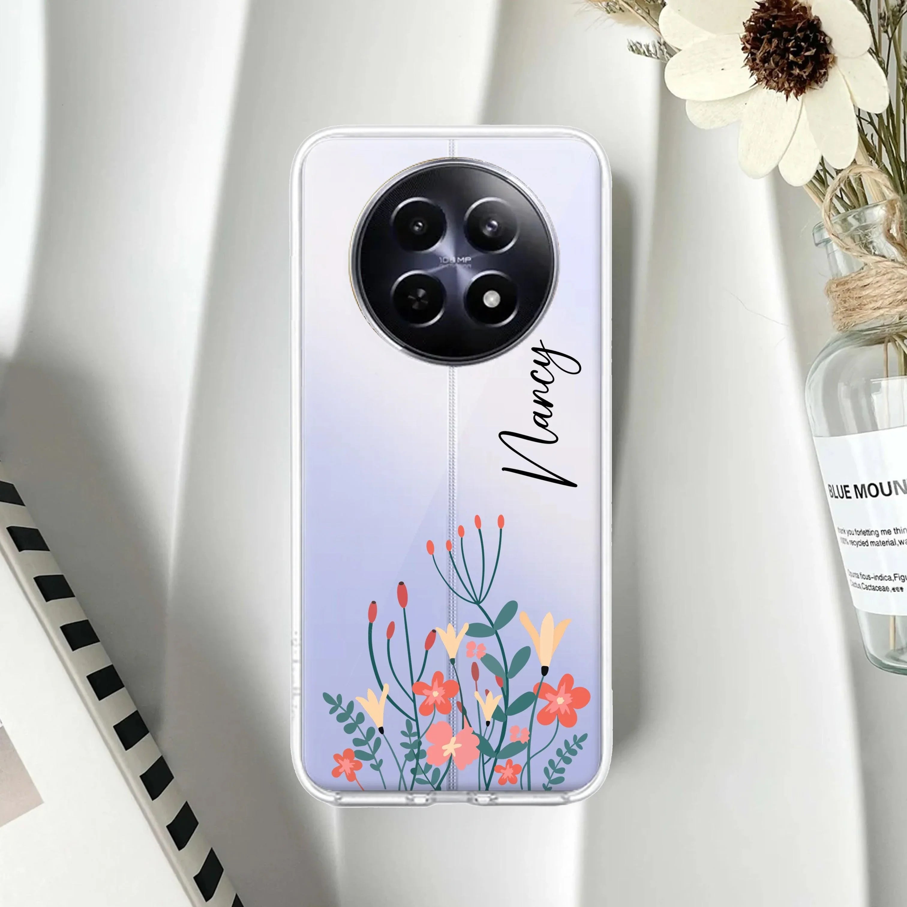 MultiColor Floral Customize Anti Yelllow Case For Realme 14 Pro Lite 5G
