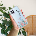 MultiColor Floral Customize Anti Yelllow Case For Realme 8i / Realme Narzo 50